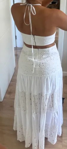 Vestido longo branco 