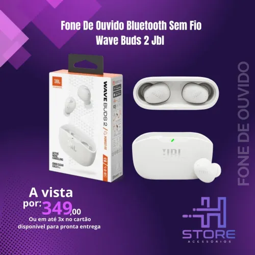 fones de ouvido sem fio JBL Wave Buds 2