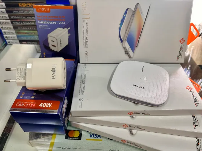 Combo Carregador Indução + Adapt. USB 40W!