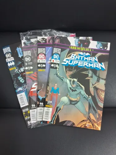 Lote HQs - Batman Superman - Volumes 1 a 3 + O Batman que ri - Volume 2