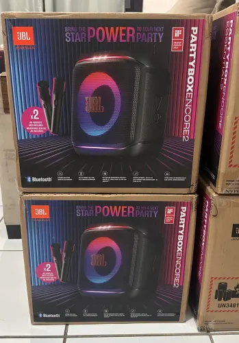 JBL PARTYBOX ENCORE 2 COM MICROFONE