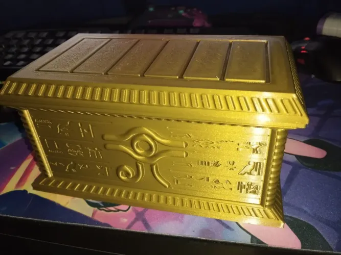 Caixa sarcófago Yu-gi-oh, 19x10 cm, versão menor disponível também 