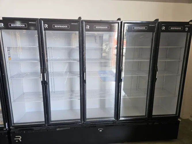 expositora de bebidas 5 portas a pronta entrega