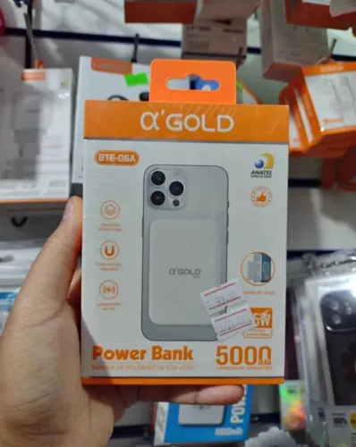 Power Bank 5000 mAh A'Gold - Novo