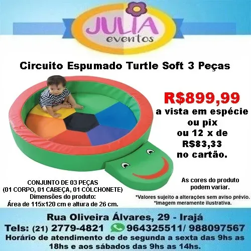 Circuito Espumado Turtle Soft 3 Peças 