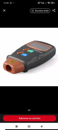 Tacômetro medidor de rpm