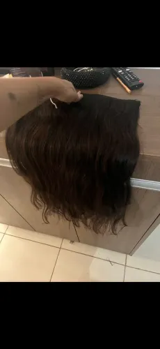 Cabelo humano 1 tela 55cm telado em 200g