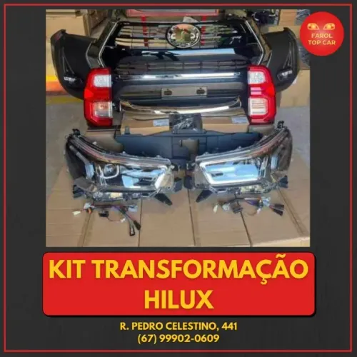 Hilux farol e lanterna em LED da 2024 - preço bom, enviamos para sua cidade