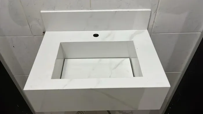 Pia em porcelanato para Banheiro