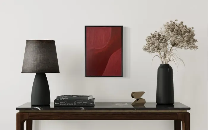 Quadro Tela Contornos 40x30 - Arte Abstrata - Arte própria 