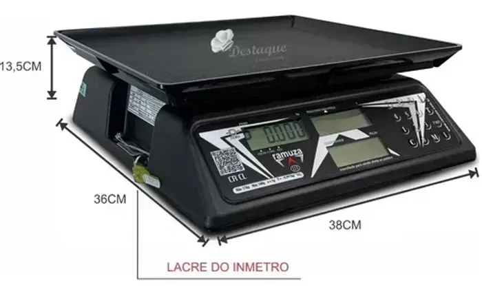 Balança Digital Ramuza 15kg - Precisão em Pesagem Comercial