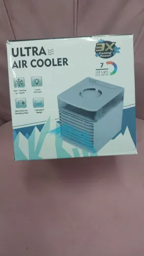 Climatizador de ar portátil com 7 cores de LED