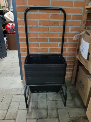 Cestinhas de Supermercado Com Suporte (10 Cestas)