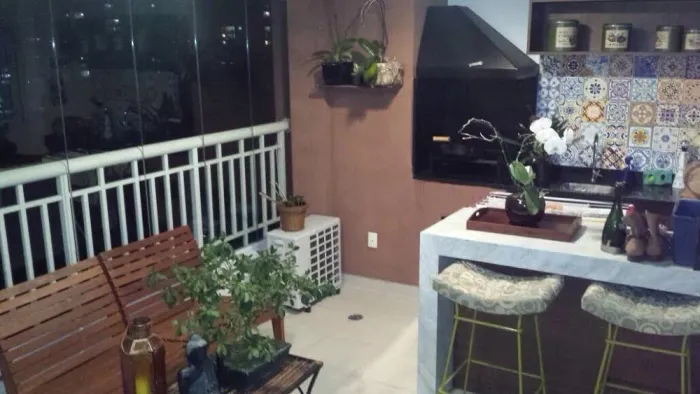 Actual Morumbi - bem decorado com fechamento de vidro, churrasqueira e ar condicionado - I