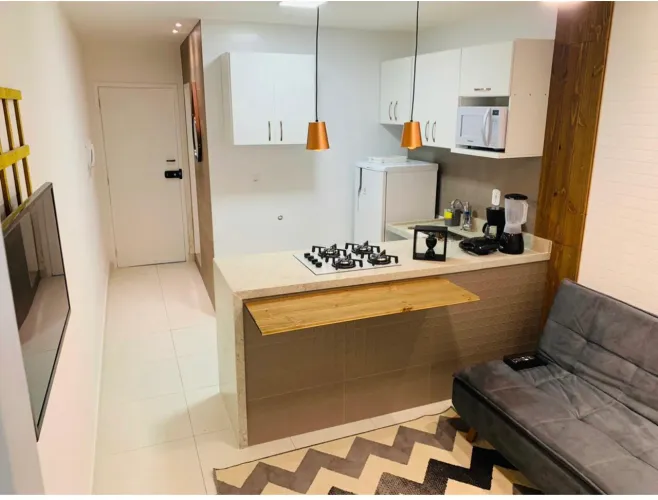 Lindo flat mobiliado em Itapua 