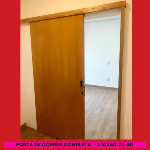 Porta completa 2.10 x 0,80 com fechadura- de correr -frete a combinar