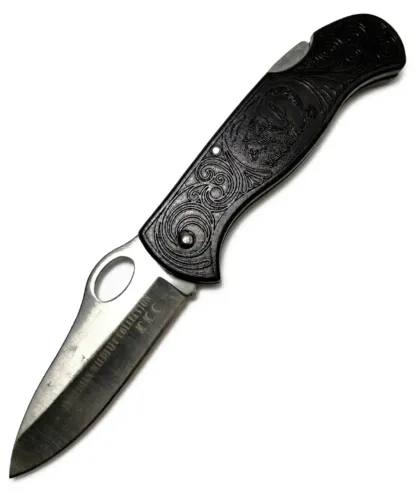 Canivete Caça Huntsman Wildlife Collection Desenho Urso Relevo Faca de Caçador Temática