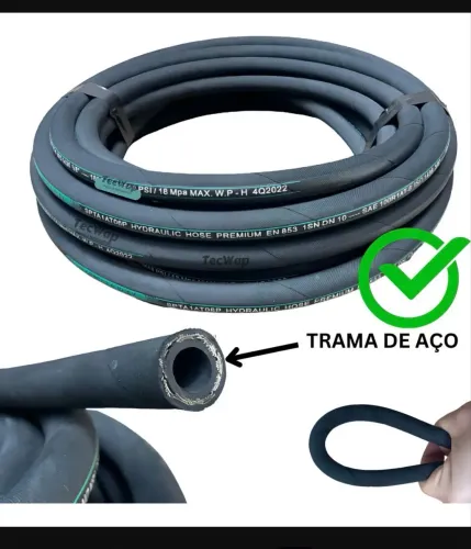 Mangueira trama de aço com engate 