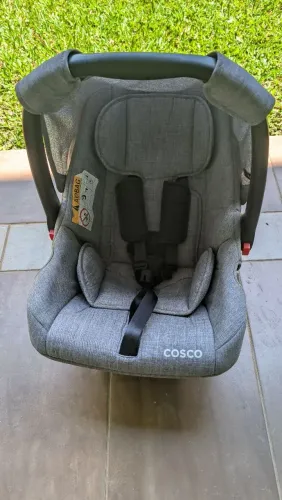 Bebê conforto / cadeirinha (Grupo 0+, 0-13 kg) | Cinza | Pouco usado