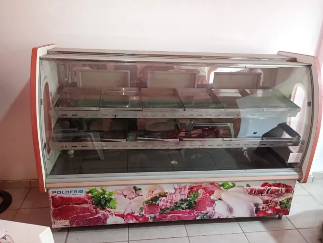 Balcão Expositor polo frio 2m - Refrigerado 110v-motor novo