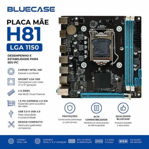 PLACA MÃE 1150 H81