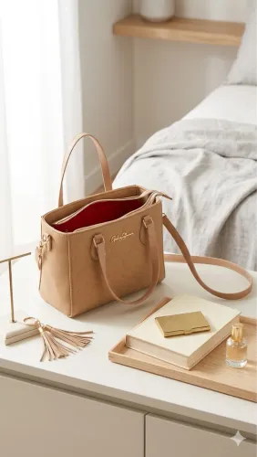 Bolsa Feminina Gaby Show (Cor Amêndoa) - Pronta Entrega