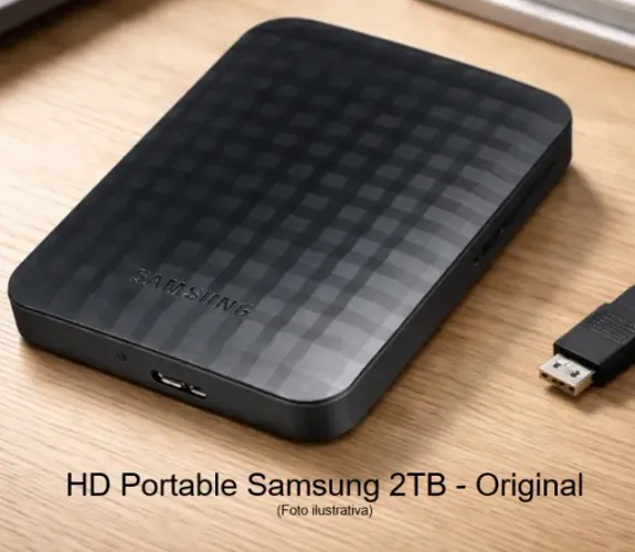 HD Externo USB Portátil - 2TB / Samsung M3 Portable 2TB Preto