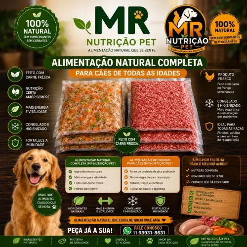 Alimento natural para caes 