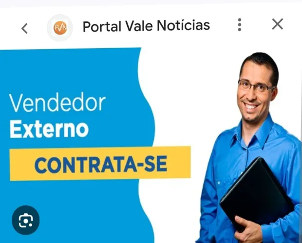 Vendedor externo área Alimentação