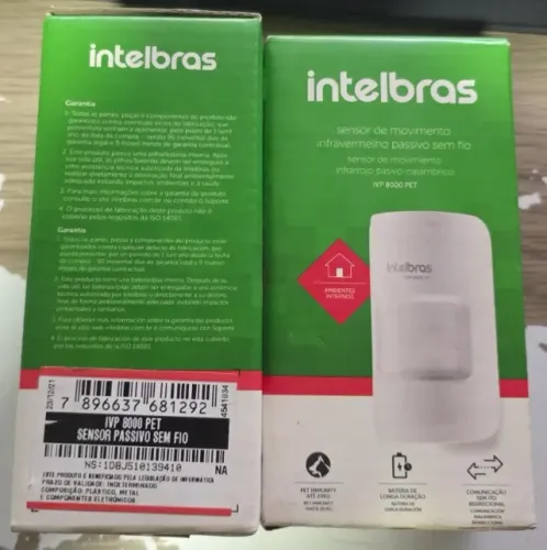 Sensor de Abertura sem Fio IVP 8000 PET Intelbras