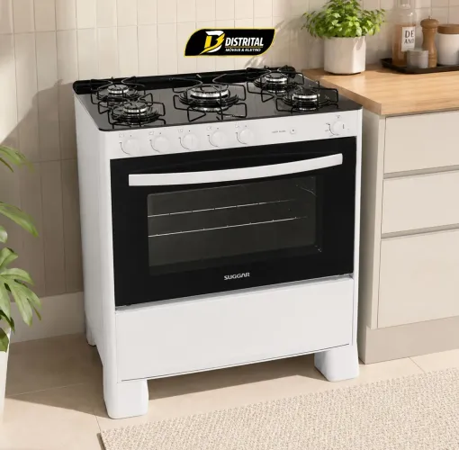 Fogão Cook Glass 5 Bocas Novo<br> N