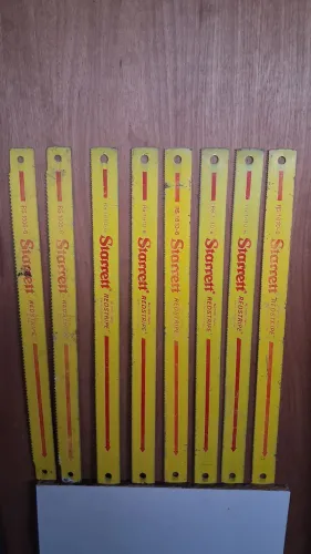 lote com 8 lâminas originais de serra máquina da renomada marca Starrett