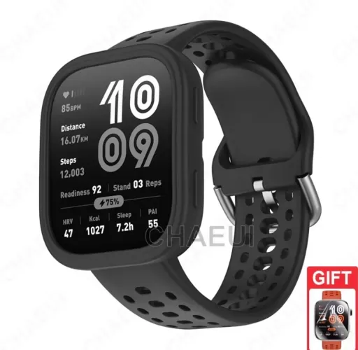 Case, pulseira e película Amazfit Bip 6