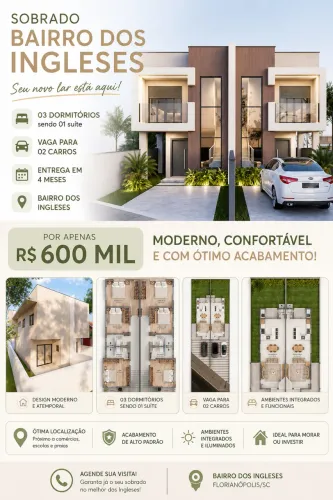 SOBRADO BAIRRO INGLESES FLORIPA