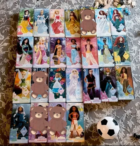 BONECAS BARBIE PRINCESAS DISNEY STORE NOVAS ABERTAS P/CONF. VALOR UNITÁRIO FORA DA CAIXA.