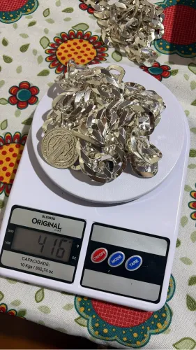Corrente prata 925 25 milímetros