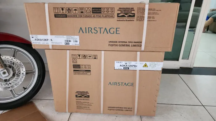 Ar Condicionado Split Inverter R-32 Fujitsu Airstage Essencial 12000 Btus Quente/frio 220V