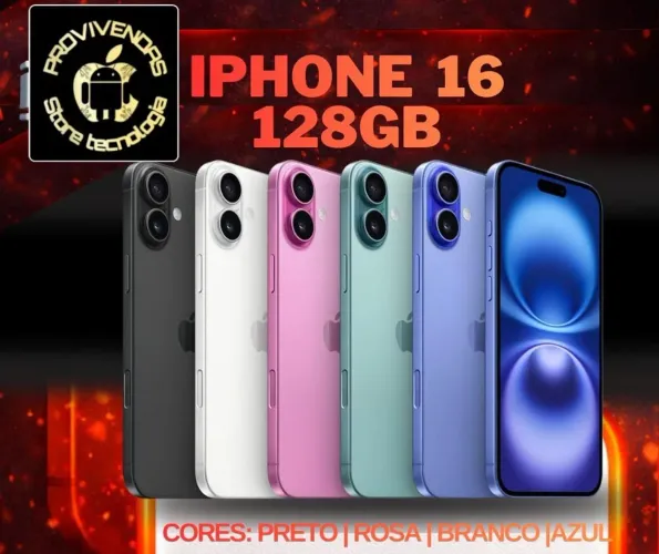 iPhone 16 128gb todas cores aceito Olx pay e cartão ate18x. 