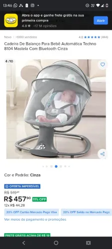 Cadeirinha de bebe automatica 