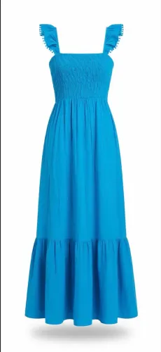Vestido longo azul - Tamanho P 
