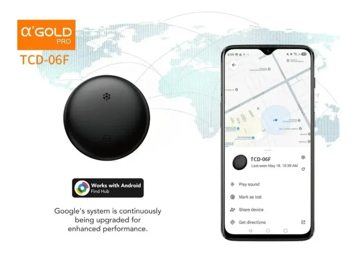 Smart Tag Localizador Android Rastreador Gold Pro Tcd-06f