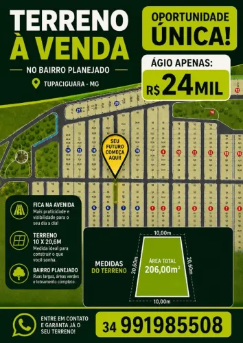 ÁGIO TERRENO EM AVENIDA - Tupaciguara