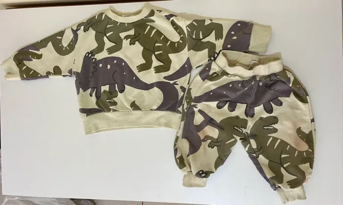 Conjunto moletom bebê Zara unissex menino menina - TAM 9 a 12 meses