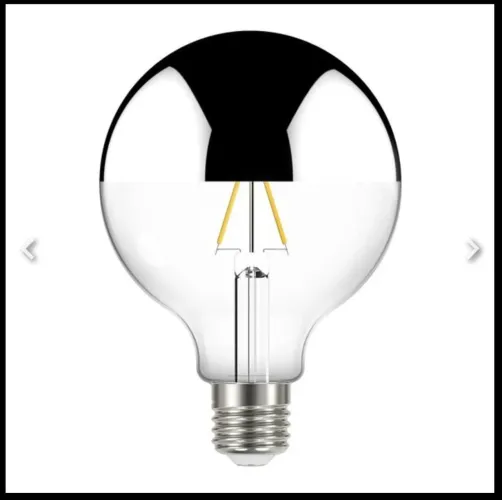 Lâmpada LED Filamento Defletora 3W Globo G95 Taschibra Luz 2200K