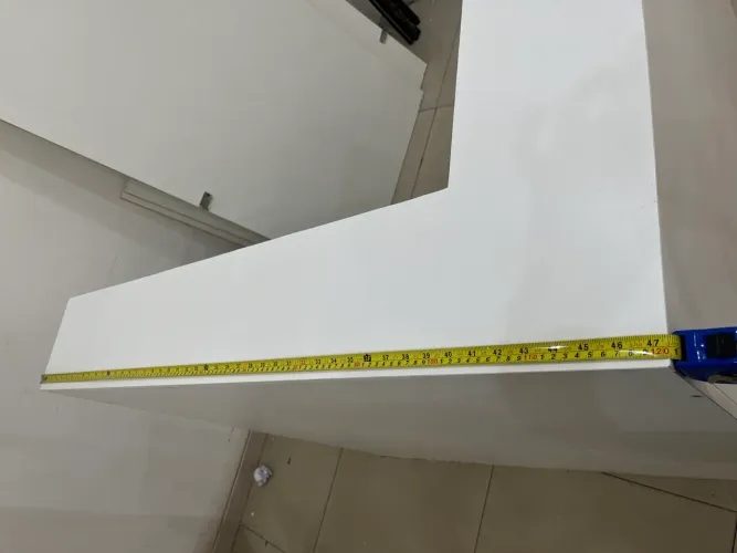 Balcão caixa em L