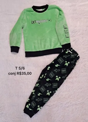 conjunto fleece infantil 6 anos