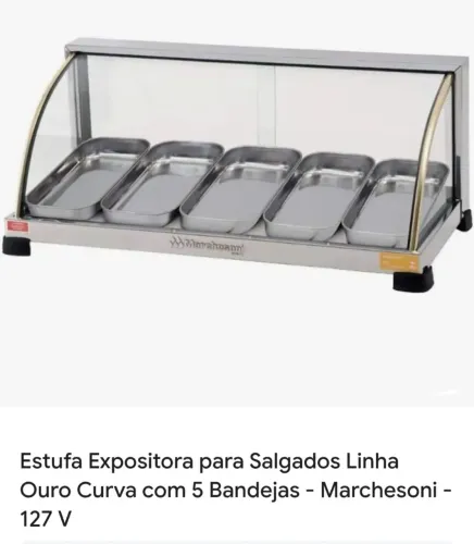 Estufa para salgados