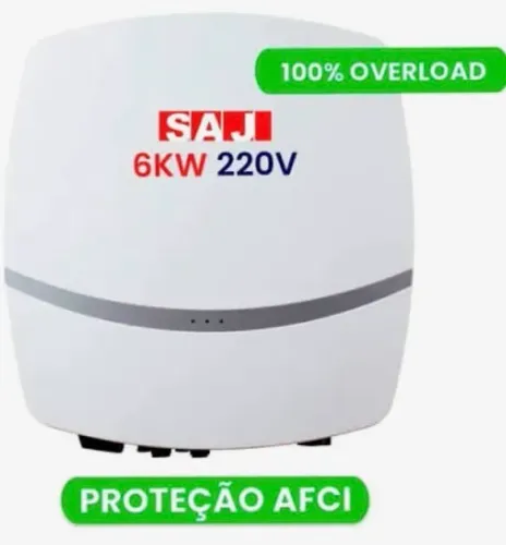 Inversor solar saj 6k na caixa nunca usado