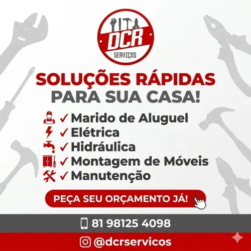 DCR Serviços - Marido de Aluguel, Eletricista, Hidráulica e Montagem de Móveis
