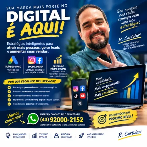 Gestor de Tráfego Pago e Social Media em Londrina - Cartopró